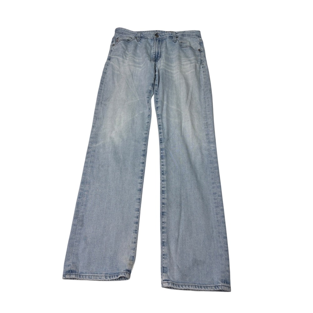 AG Adriano Goldschmied The Everest Light Wash Straight Leg Jeans Mens 33R L33